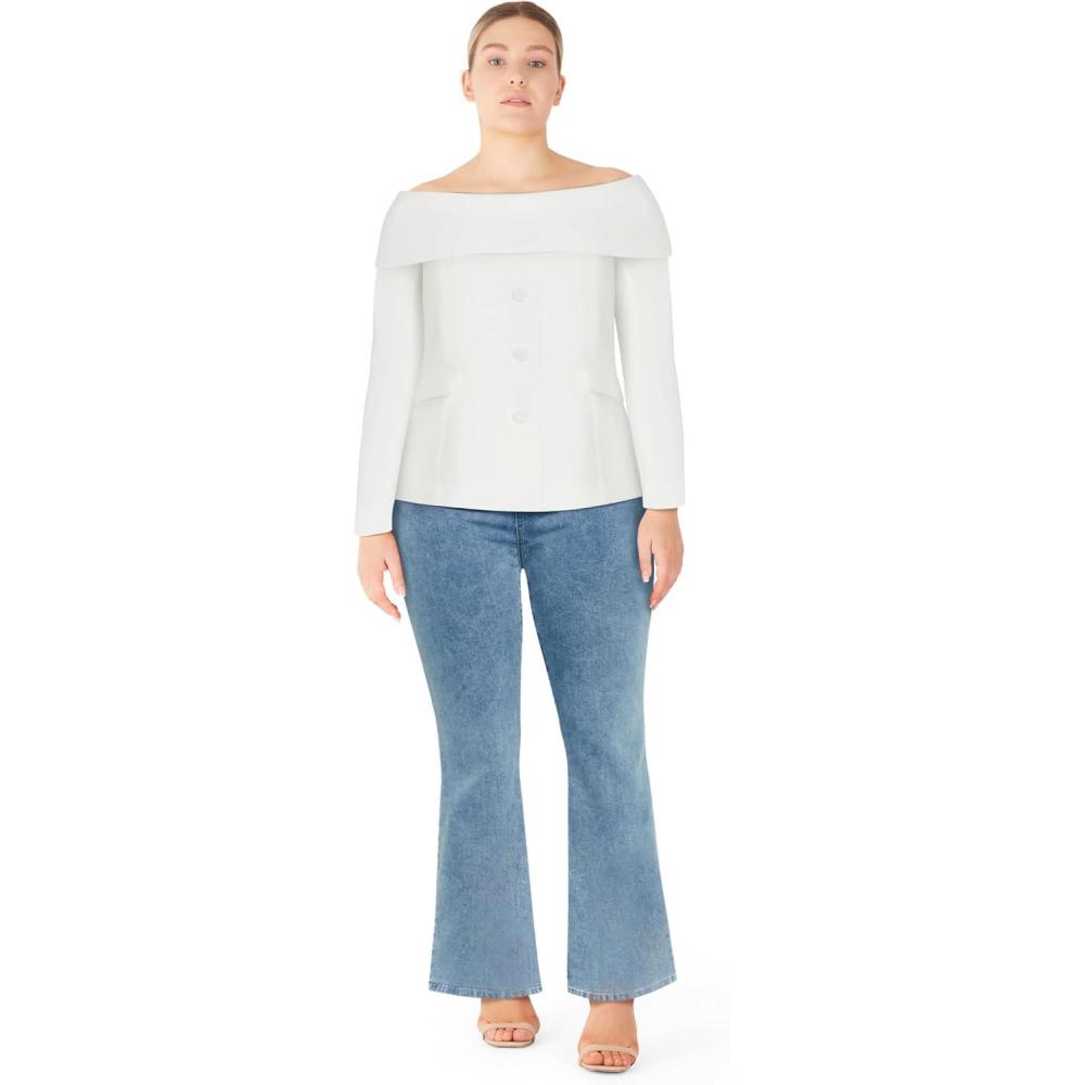 image:imageCity Chic Womens Plus Size Jacket PhoenixIvory