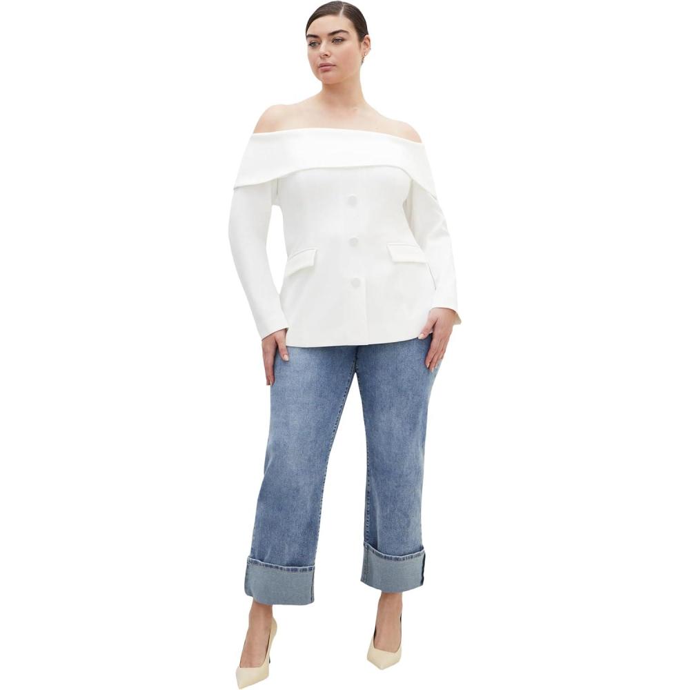 image:imageCity Chic Womens Plus Size Jacket  TaliaIvory