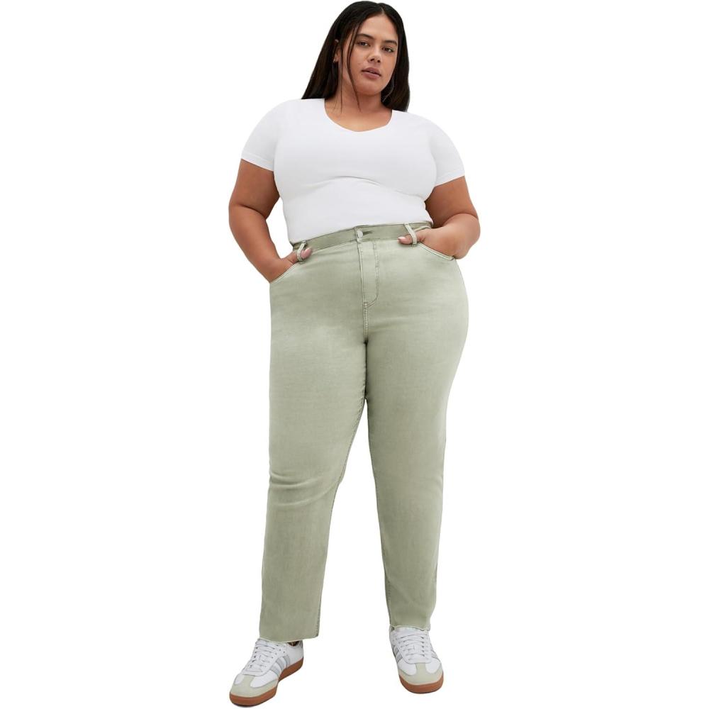 image:imageCity Chic Womens Plus Size Jean  Harley Clover Row StraightSage