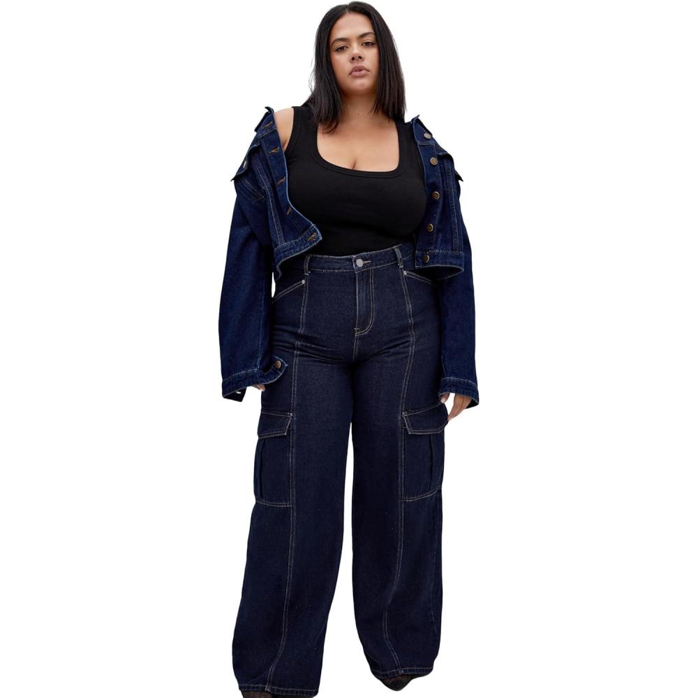image:imageCity Chic Womens Plus Size Jeans  Harley EttaDark Denim
