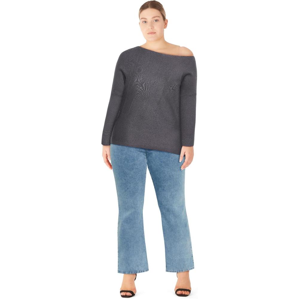 image:imageCity Chic Womens Plus Size Jumper  MadeleineSmoke