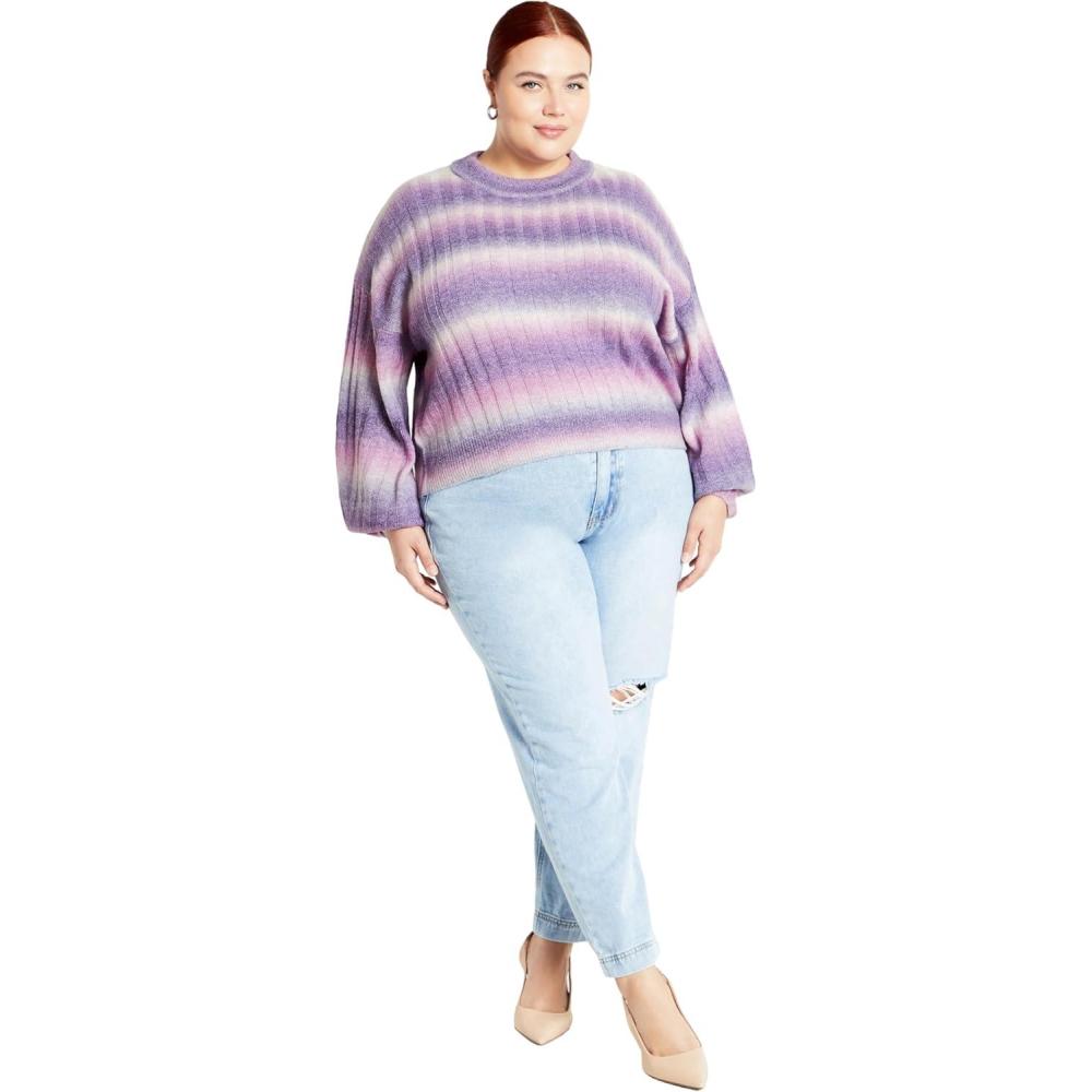image:imageCity Chic Womens Plus Size Jumper ShayLilac
