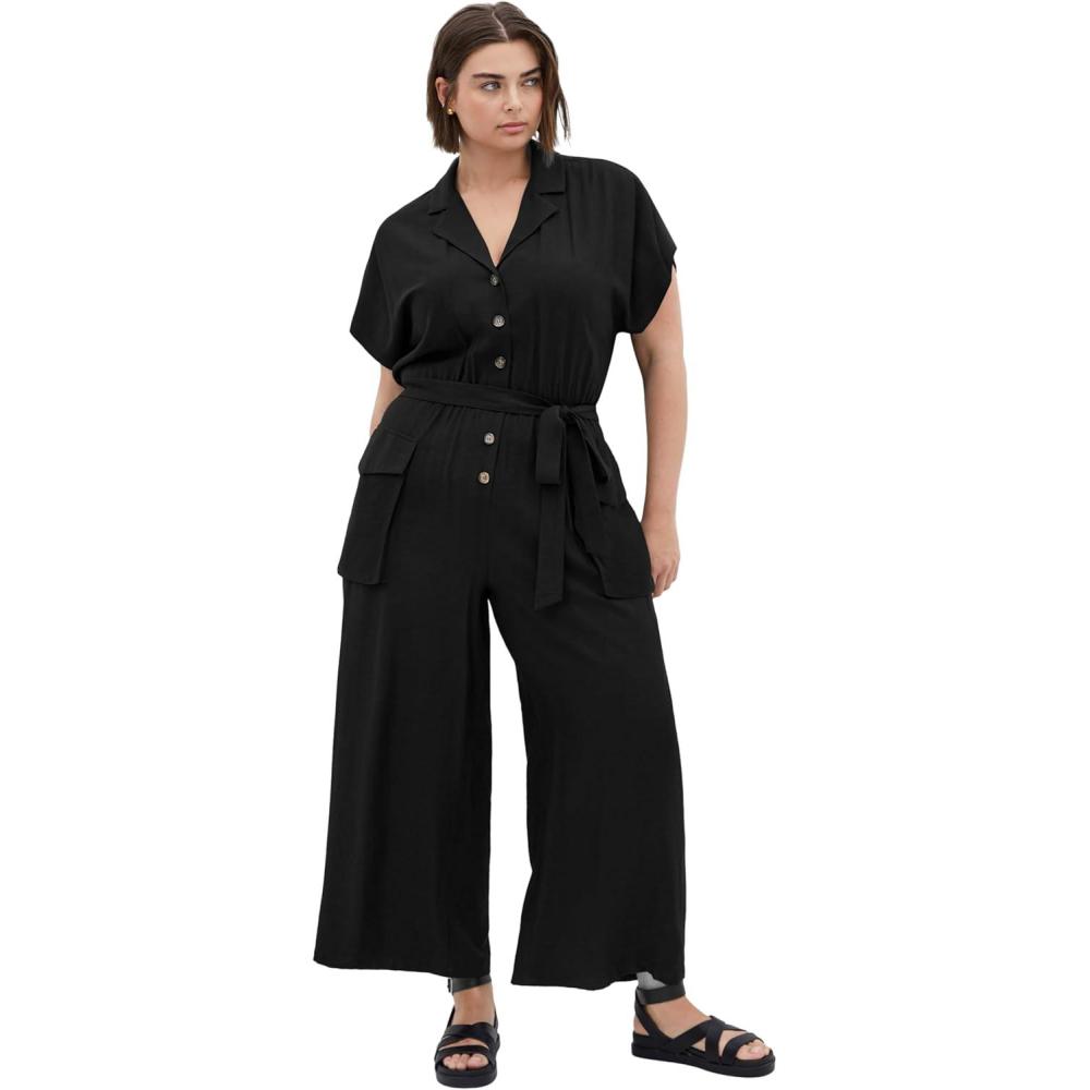 image:imageCity Chic Womens Plus Size Jumpsuit  EmilieBlack