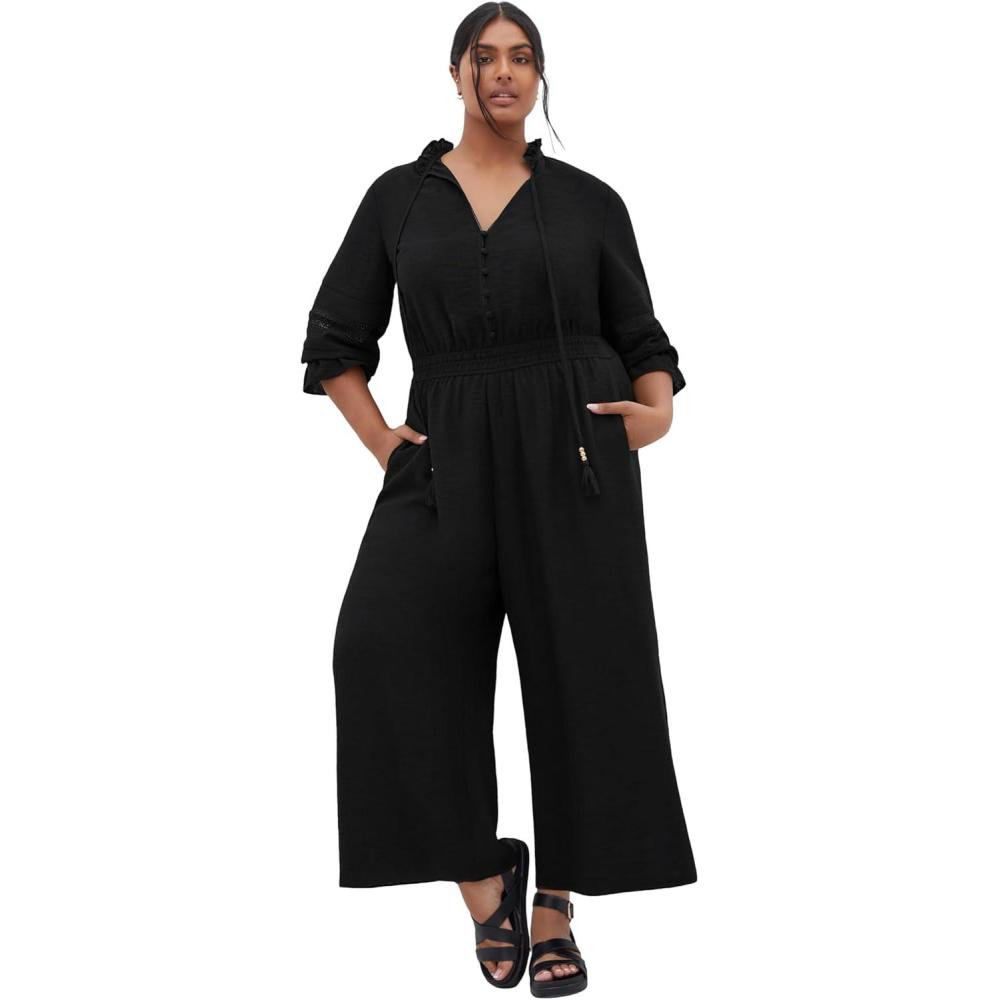 image:imageCity Chic Womens Plus Size Jumpsuit FayeBlack