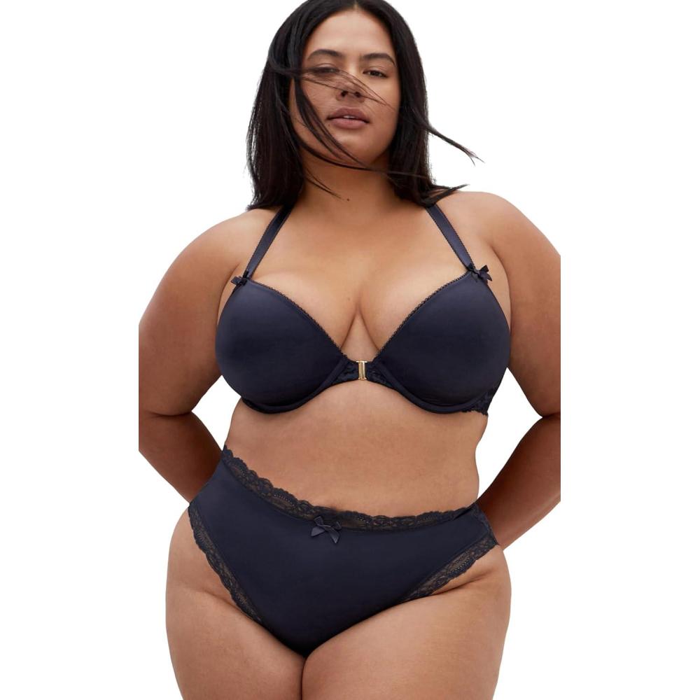 image:imageCity Chic Womens Plus Size Low Cut ShortyAdore Luxe Midnight 1416