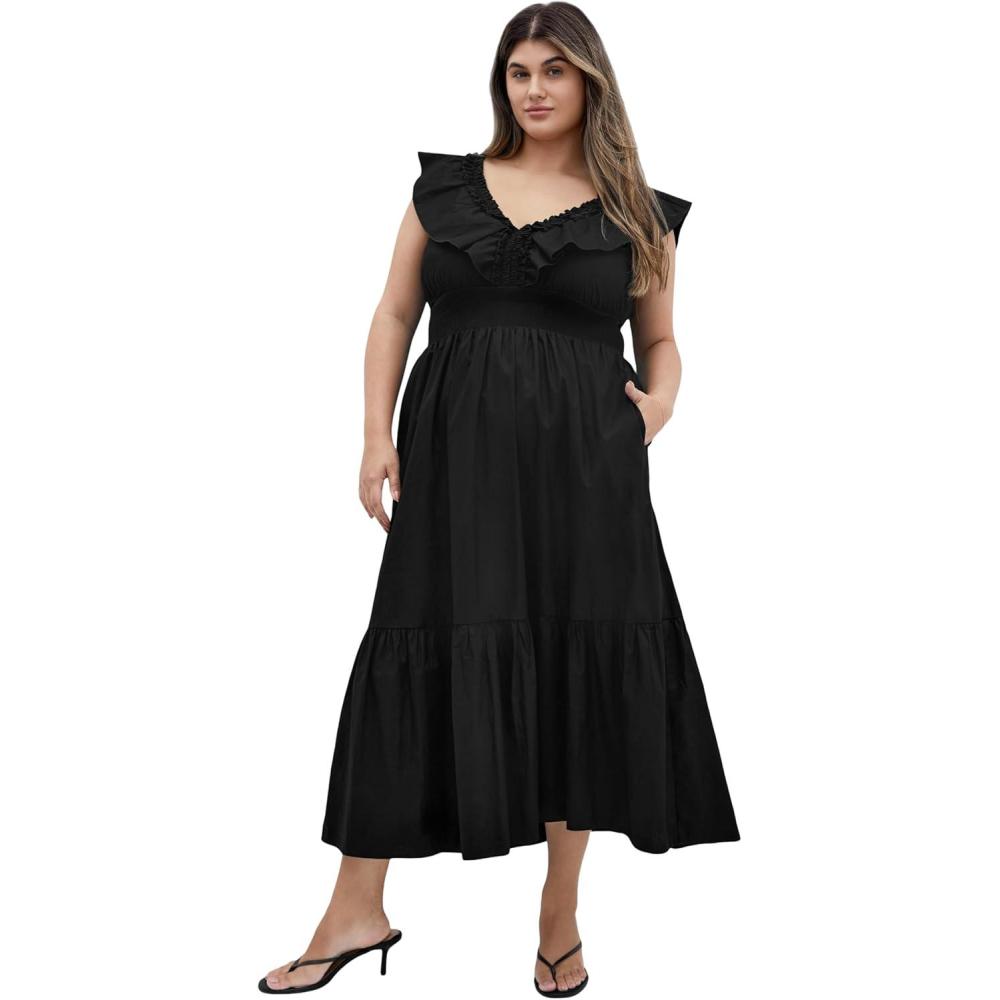 image:imageCity Chic Womens Plus Size Maxi Dress  KellyBlack