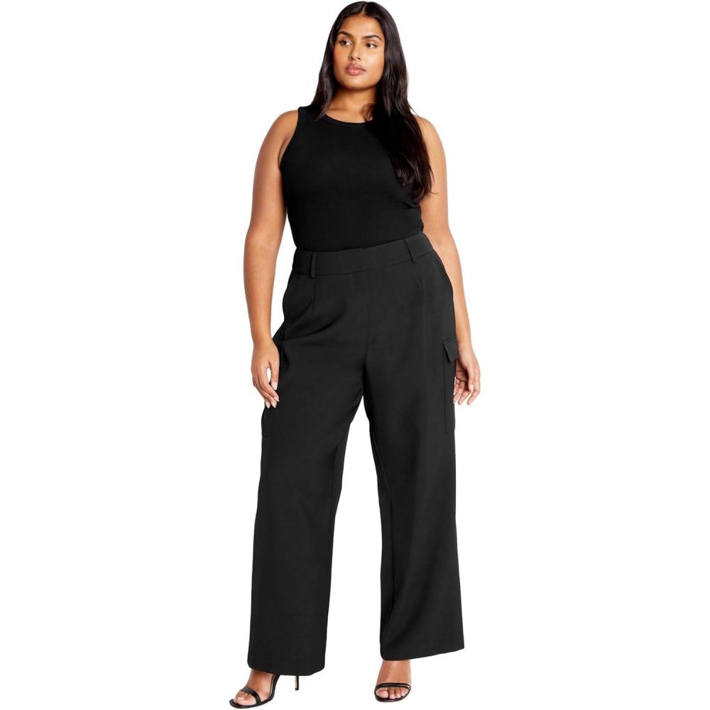 image:imageCity Chic Womens Plus Size Pants  KarterBlack