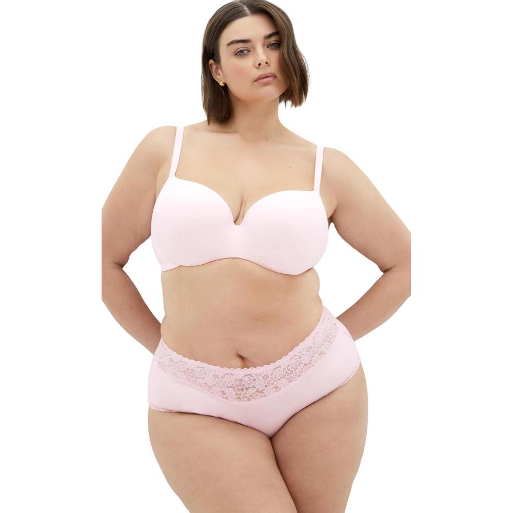 image:imageCity Chic Womens Plus Size Panty  Iris 3 Pack Cotton CheekyPinkMagentaBlack