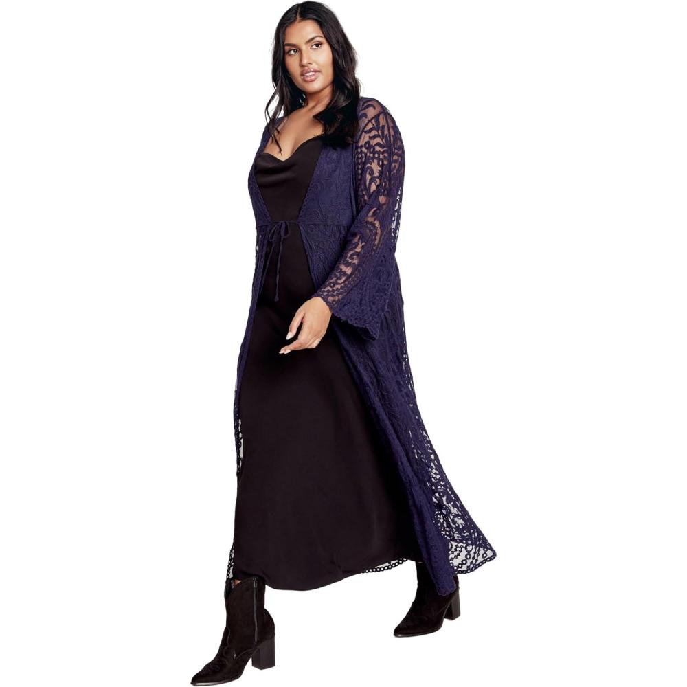 image:imageCity Chic Womens Plus Size Pretty Thing DusterNavy