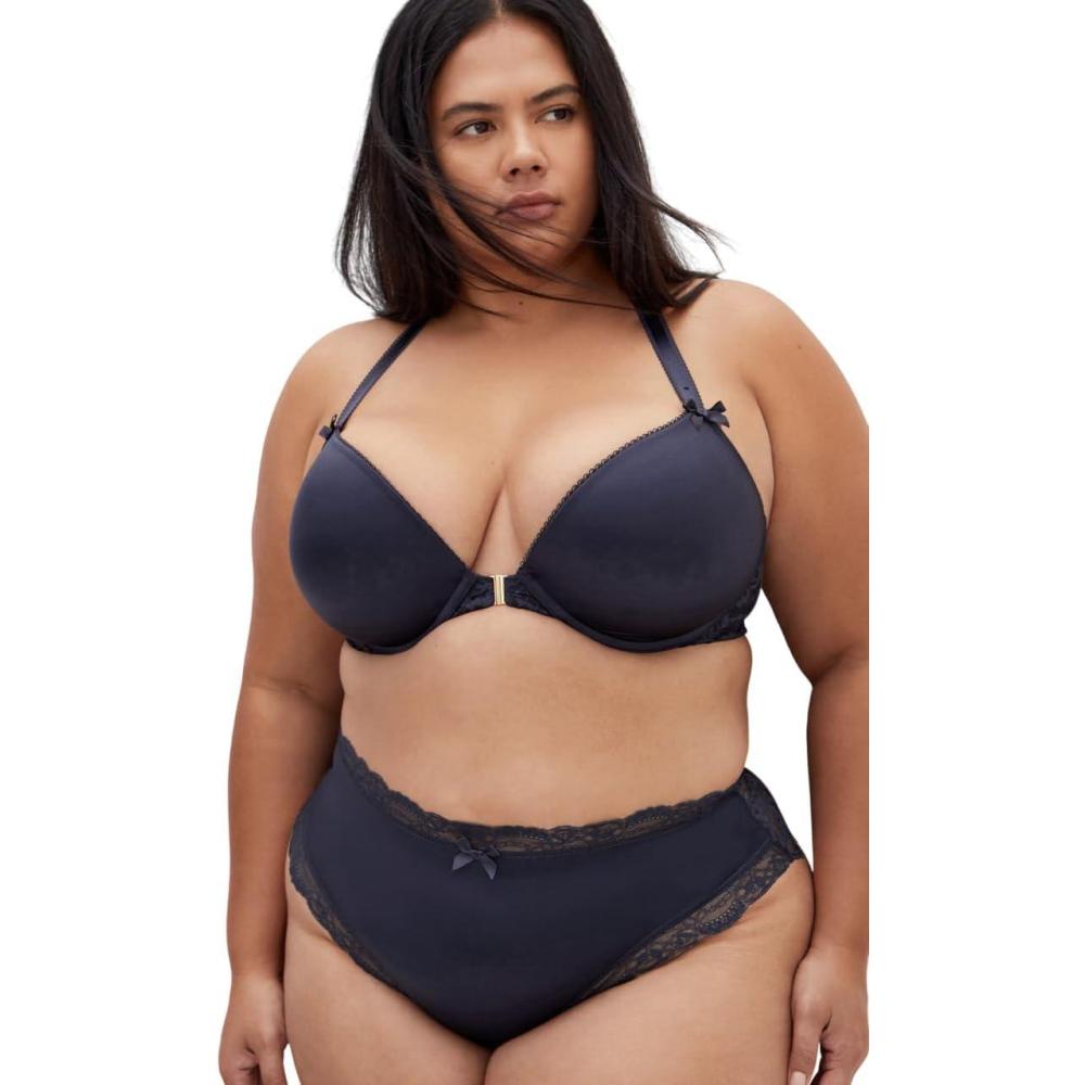 image:imageCity Chic Womens Plus Size Push Up Bra Adore Luxe RacerbackMidnight