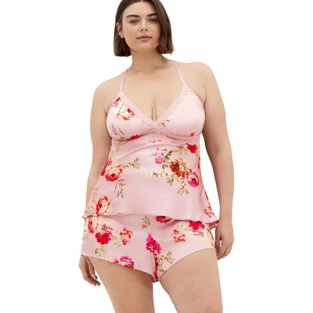 image:imageCity Chic Womens Plus Size Set  Arcadia CamiBlush Floral Print