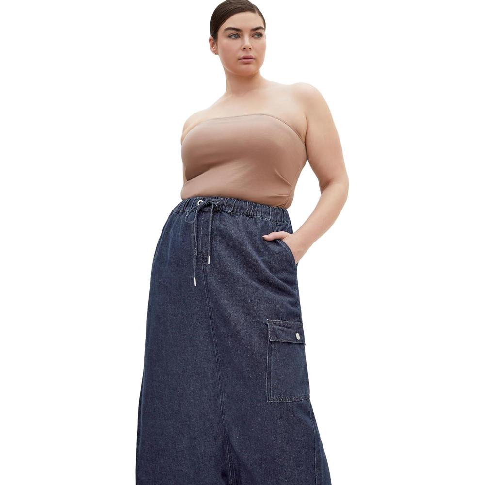 image:imageCity Chic Womens Plus Size Skirt  AlexisDark Wash
