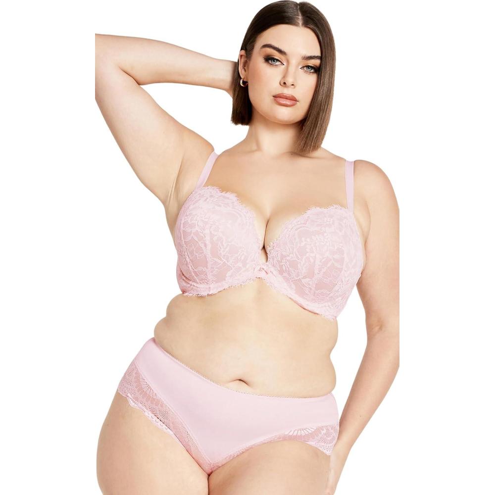 image:imageCity Chic Womens Plus Size Smooth amp Chic Cheeky BriefPink Icing