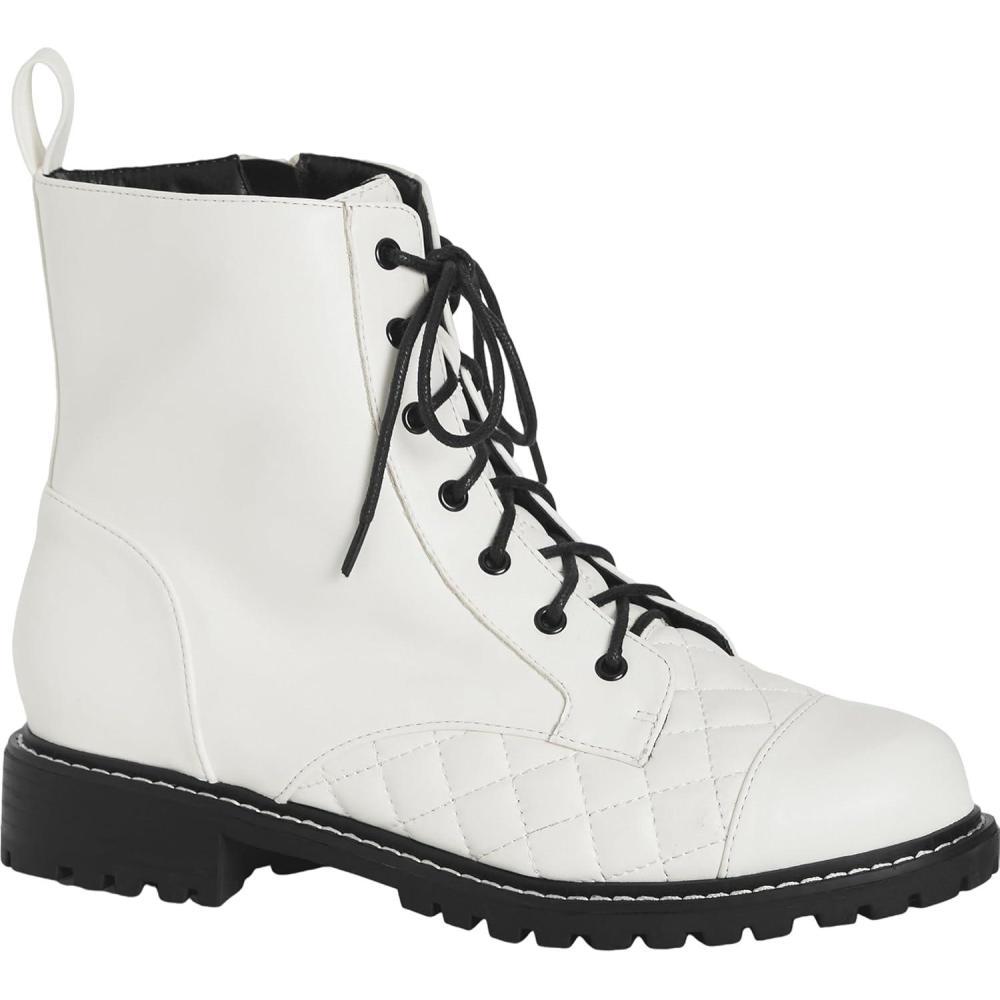 image:imageCity Chic Womens WIDE FIT Lace Up Ankle BootWhite