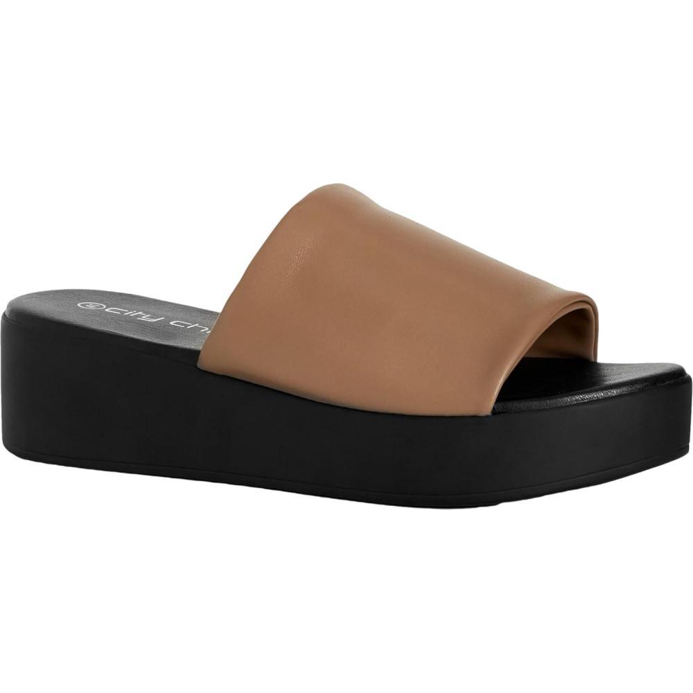 image:imageCity Chic Womens WIDE FIT Luna FlatformNude