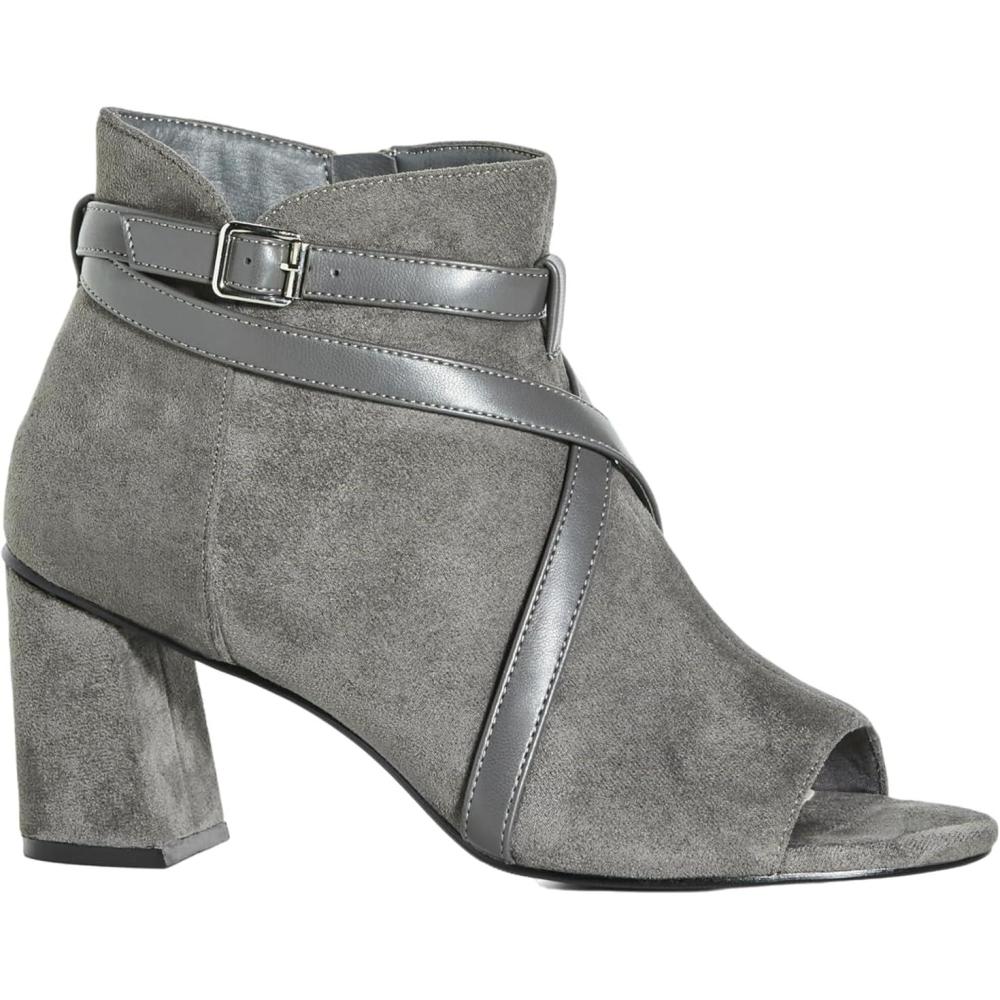 image:imageCity Chic Womens Wide Fit Carrie Shootie SandalSteel