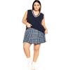 image:imageCity Chic CCX Womens Plus Size Vest  Varsity SweaterBlue
