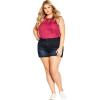 image:imageCity Chic Plus Size Shorts Denim Breeze ShortDark Denim