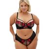 image:imageCity Chic Womens Plus Size Shorty  Serena OuvertBlackRed