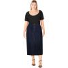 image:imageCity Chic Womens Plus Size Skirt  AliaDark Wash