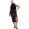 image:imageCity Chic Womens Plus Size Skirt  Petra Faux Leather MidiBlack