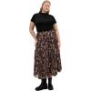 image:imageCity Chic Womens Plus Size Skirt  Serene Print MidiCocoa Bloom