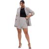 image:imageCity Chic Womens Plus Size Skort  Hailey CheckNeutral Check