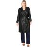 image:imageCity Chic Womens Plus Size Trench Coat  BriellaBlack