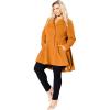 image:imageCity Chic womens City Chic Plus Size Coat Hi Lo FrillDeep Caramel