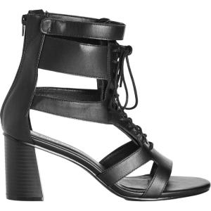CITY CHIC WIDE FIT Attitude Lace Up Block Heel(Black)