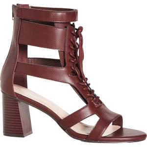 CITY CHIC WIDE FIT Attitude Lace Up Block Heel(Brown)