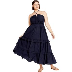 City Chic Ivy Dress(Navy)