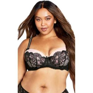 City Chic Leyla Contour Bra Womens(Pink)
