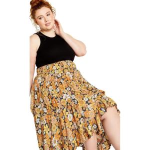 City Chic Plus Size Skirt, Bianca Skirt(Sunshine)
