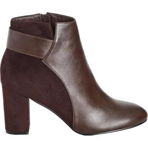 City Chic Wide Fit Jax Ankle Boot(Dark Choc)
