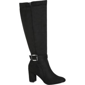 City Chic Wide Fit Kourt Knee Boot(Black)