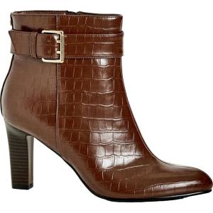 City Chic Wide Fit Tory Ankle Boot(Choc Brown)