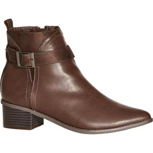 City Chic Women’s Ankle Boot-Wide Fit Micah(Dark Chocolate)