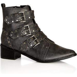 City Chic Women’s Ankle Boots – Detail(Charcoal)