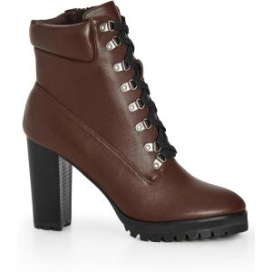 City Chic Women’s Ankle Boots – Haven(Chocolate)