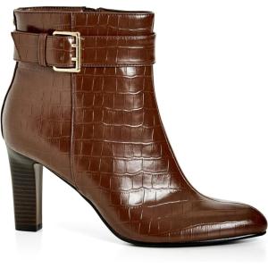 City Chic Women’s Ankle Boots – Kinsley(Chocolate)