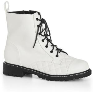 City Chic Women’s Ankle Boots – Riley(White)