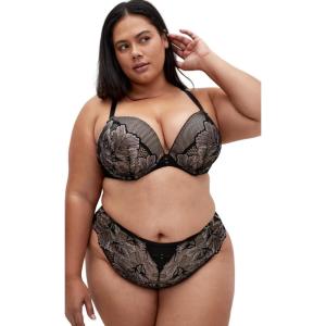City Chic Women’s Bra-Christa Push Up(Black)
