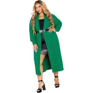 City Chic Womens Kenzi Cardigan(Greenstone)