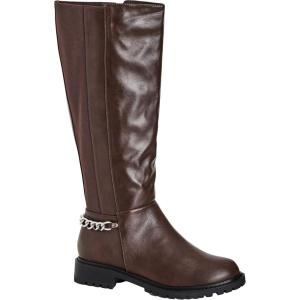 City Chic Women’s Knee-Boot Serene High(Brown)