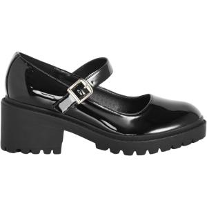 City Chic Women’s Platform – Wide Fit Luna(Black)
