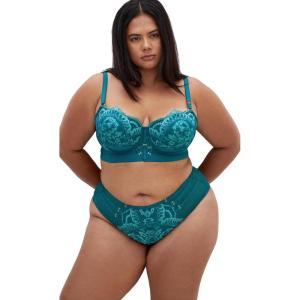 City Chic Women’s Plus Size Alexis Shorty, Blush(Teal)