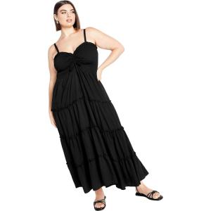 City Chic Women’s Plus Size Alisa Maxi Dress(Black)
