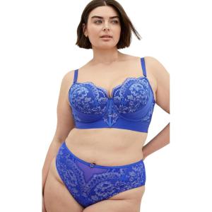 City Chic Women’s Plus Size Bra – Alexis Contour Longline(Electric Blue)