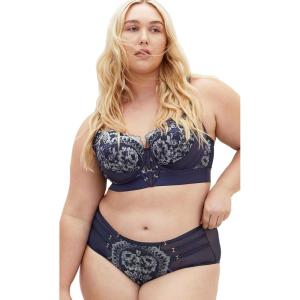 City Chic Women’s Plus Size Bra – Alexis Contour Longline(Midnight)